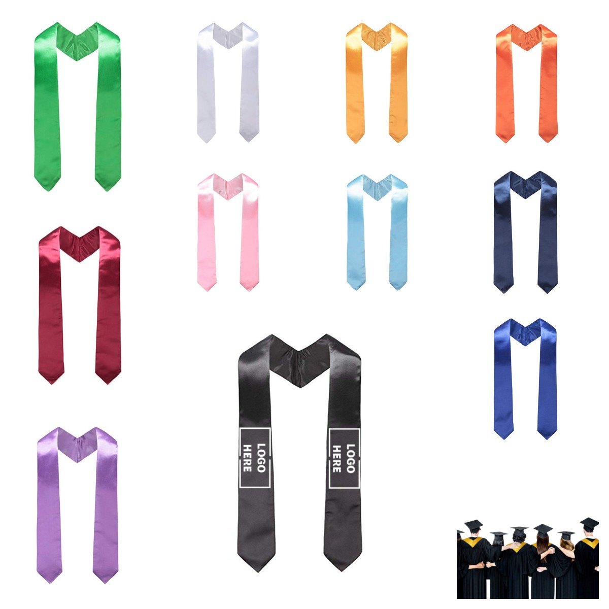 Custom Graduation Stoles Unisex Adult 60